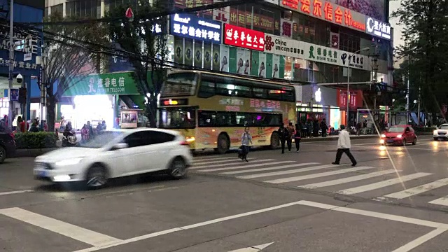 中国云南昆明的街景视频下载