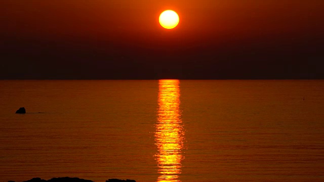 海上日落视频素材