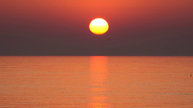 海上日落视频素材