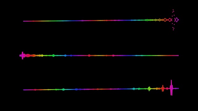 有背景的音频波谱运动设计视频素材