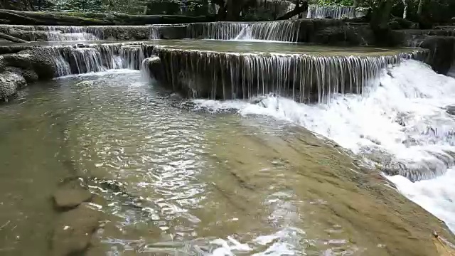 泰国西部瀑布视频素材