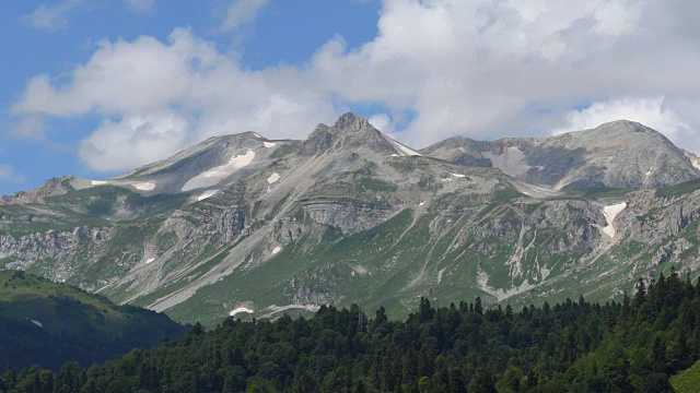 奥什滕山，阿迪加共和国，俄罗斯视频素材