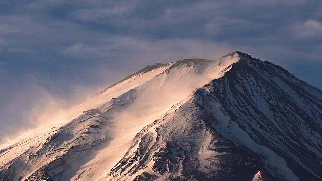 近距离看富士山视频素材