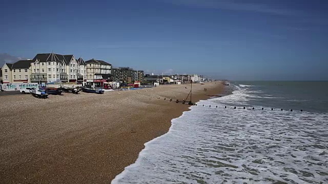 博格诺里吉斯海岸英格兰英国pan视频素材