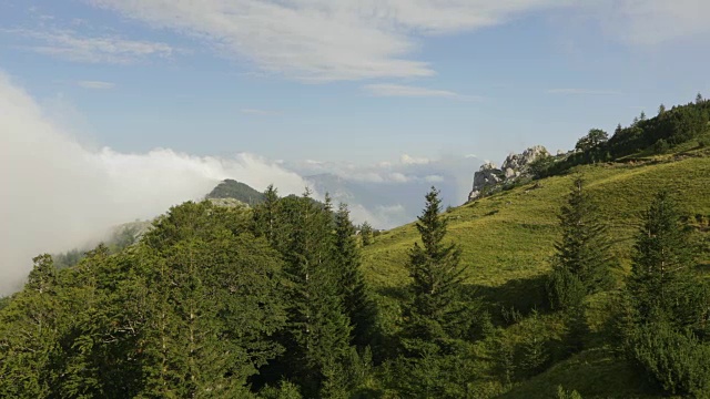 山峰与云，稳定视频素材