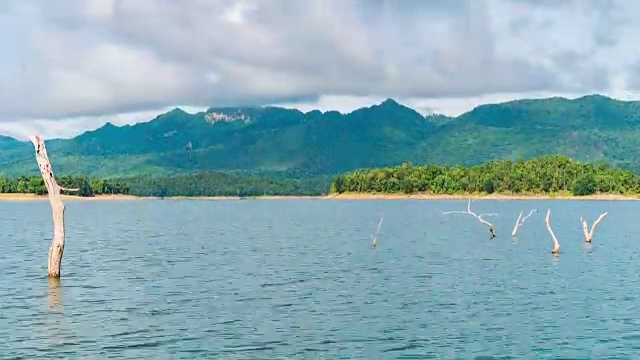 太湖热带风情岛，蓝天白云视频素材