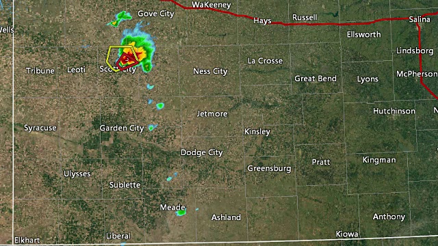 2016年5月堪萨斯州西南部龙卷风爆发多普勒雷达视频素材