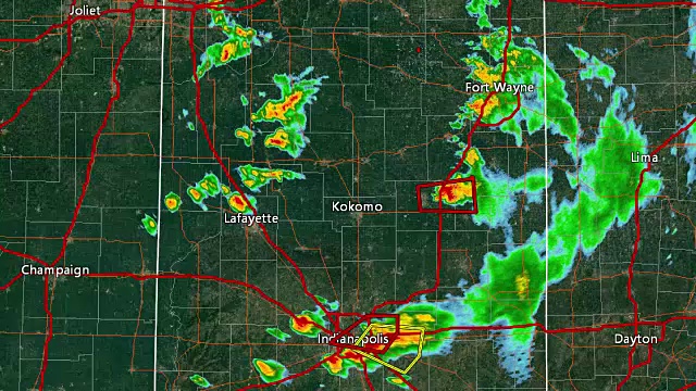 2016年印第安纳州龙卷风爆发多普勒雷达视频素材
