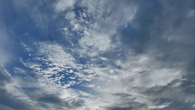 在下雨和雷暴之前，戏剧性的天空和暴风雨云的时间流逝视频素材