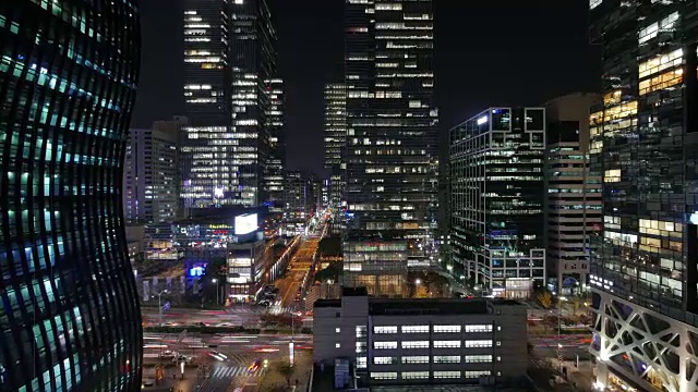 大厦的夜景视频下载