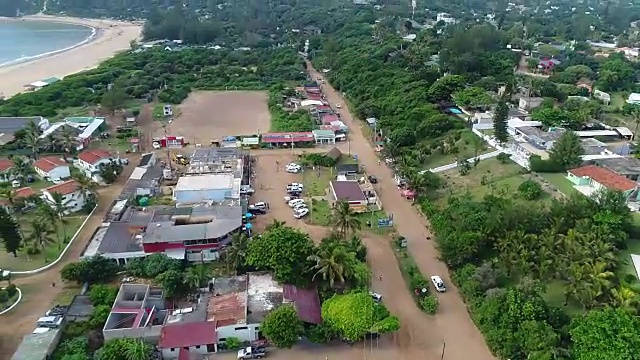 AERIAL Ponta do Ouro/莫桑比克视频素材