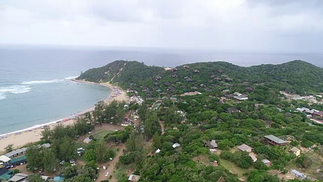 AERIAL Ponta do Ouro/莫桑比克视频素材