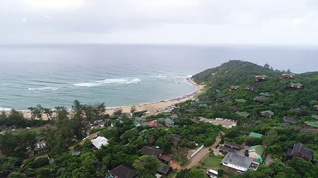 AERIAL Ponta do Ouro/莫桑比克视频素材