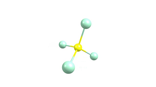 旋转甲烷分子视频素材