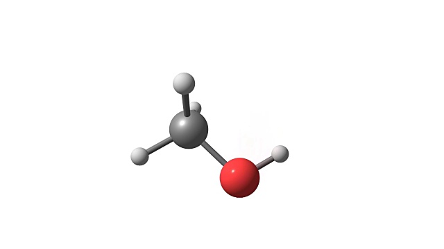 旋转甲醇分子视频素材