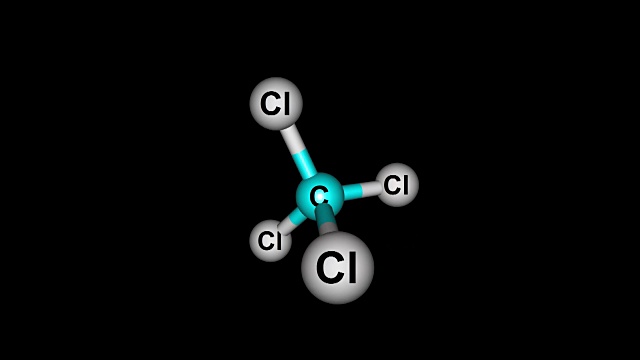 旋转甲烷分子视频素材