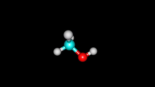 旋转甲醇分子视频素材