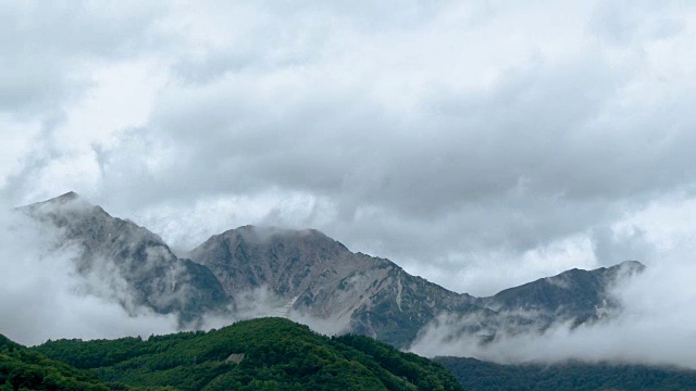 通过延时拍摄白羽山云图。视频下载