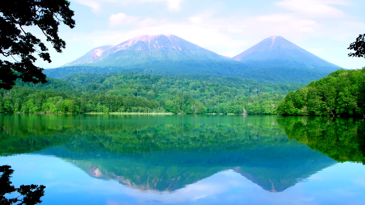 Onneto湖，日本北海道阿肯国家公园。视频下载