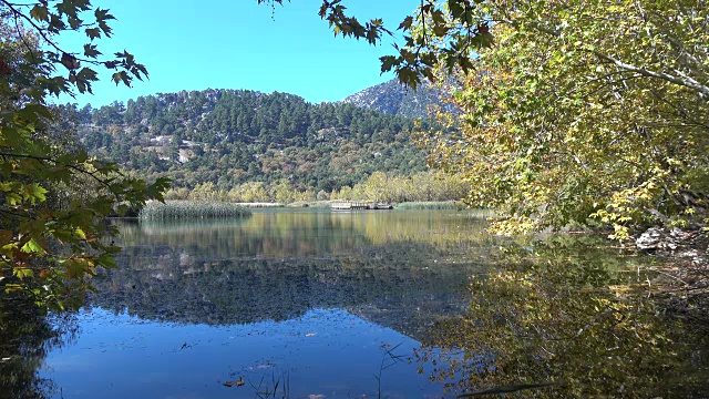 超高清视频中秋日湖景视频素材