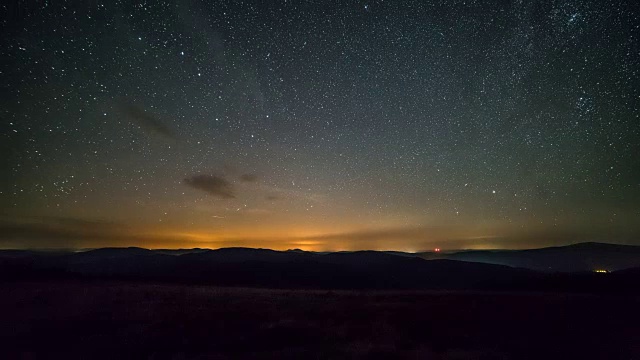 星空与星星和云时间流逝的背景视频素材