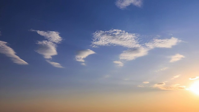 天空的时间流逝视频素材