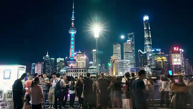 上海外滩清夜时光流逝视频下载