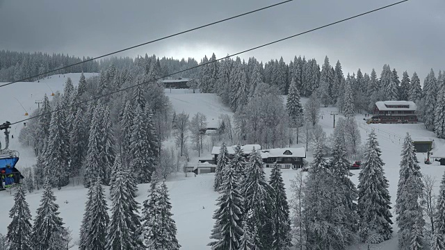 滑雪区费尔德伯格山口，南黑森林，施瓦兹瓦尔德，巴登-符腾堡，德国，欧洲视频素材