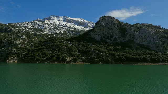 高格布劳水库，Tramuntana山，马略卡岛，巴利阿里群岛，西班牙，地中海，欧洲视频素材