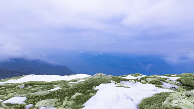 冷山的山峰视频素材