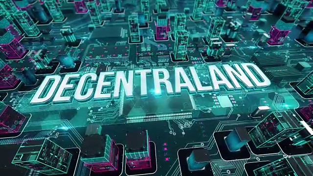 与Decentraland Cryptocurrency视频素材