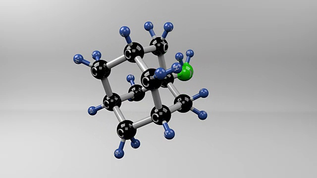 金刚烷胺分子。视频素材