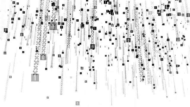 二进制下降视频素材