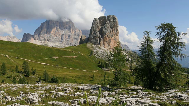 Dolomites, Cinque Torri和Tofana de Rozes, 4K分辨率视频下载