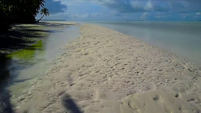 偏远热带岛屿海滩视频素材