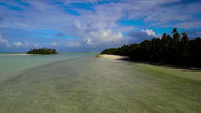 偏远热带岛屿海滩视频素材