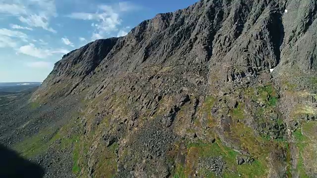 北落基山脉的山峰-北极的景观视频素材