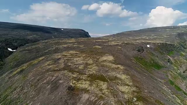 北落基山脉的山峰-北极的景观视频素材