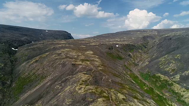 北落基山脉的山峰-北极的景观视频素材