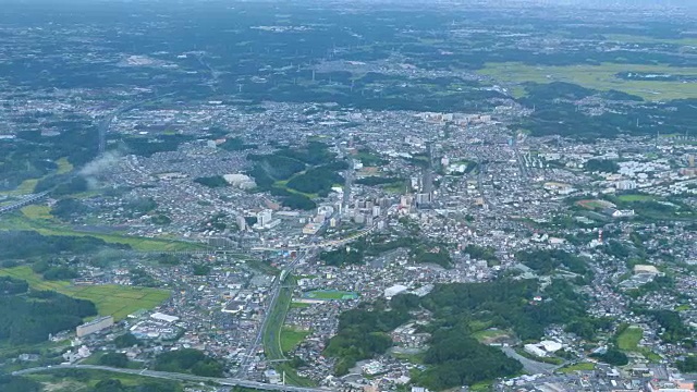 成田市景观，鸟瞰图视频素材