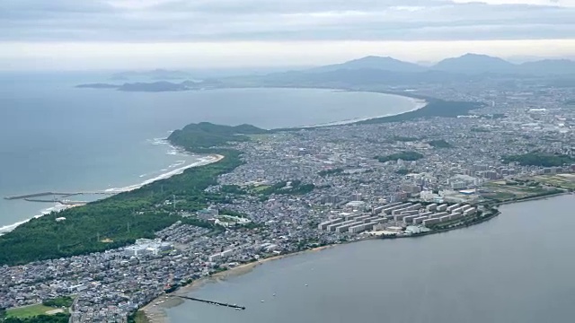 福冈市景观，鸟瞰图视频素材