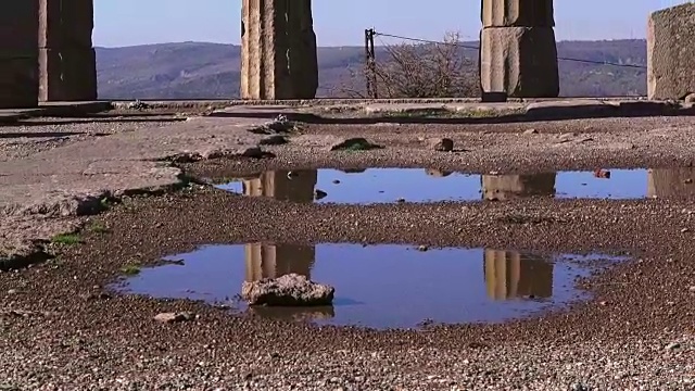 阿索斯(Behramkale)，古代卫城遗址，土耳其视频素材