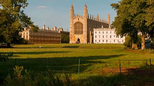 国王学院，剑桥，英国视频素材