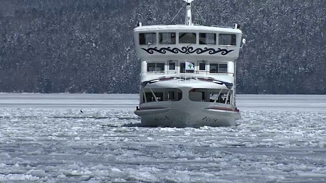 北海道阿kan湖上的冰块视频素材