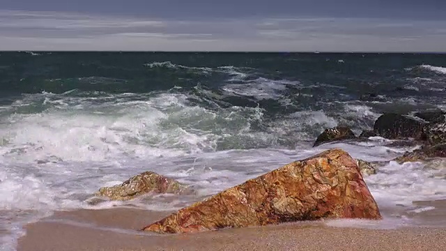 黑海上的风暴视频素材