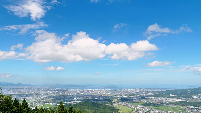 福冈市的时间流逝视频素材