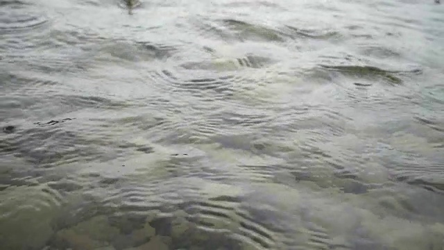 雨落在山河上。视频素材