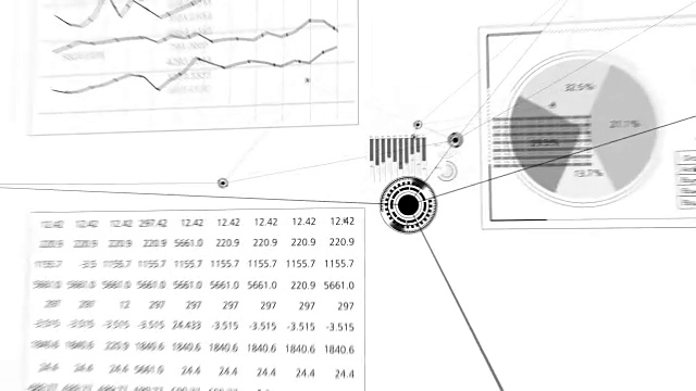 摘要商业网络成长的白色背景。浏览全球金融图表。美丽的循环3d动画线和点。商业及科技概念视频素材
