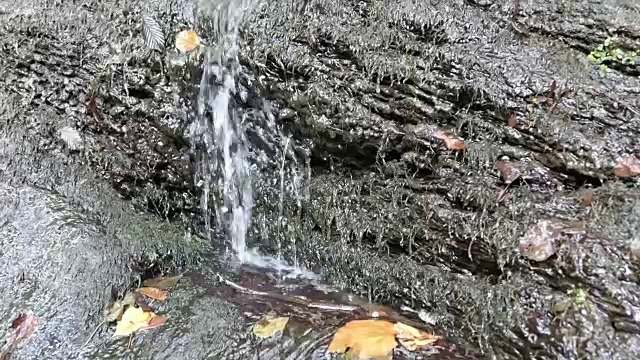 摩泽尔河多特巴克塔山谷的多特河瀑布。(德国)。莱茵兰-普法尔茨的摩泽尔河的一部分。视频素材