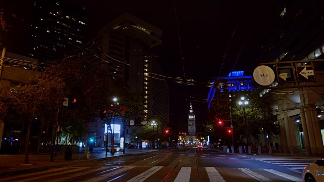 旧金山的夜晚视频素材